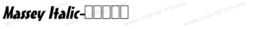 Massey Italic字体转换